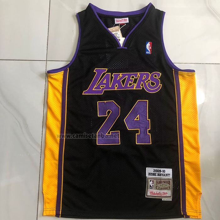 Camiseta Los Angeles Lakers Kobe Bryant #24 Mitchell & Ness 2009-10 Negro